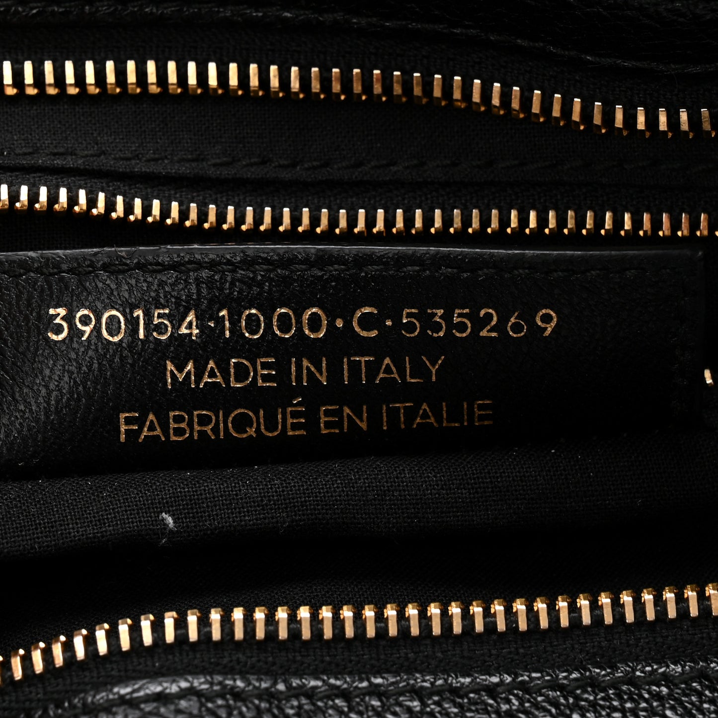 Chevre Gold Metallic Edge Hardware City Black