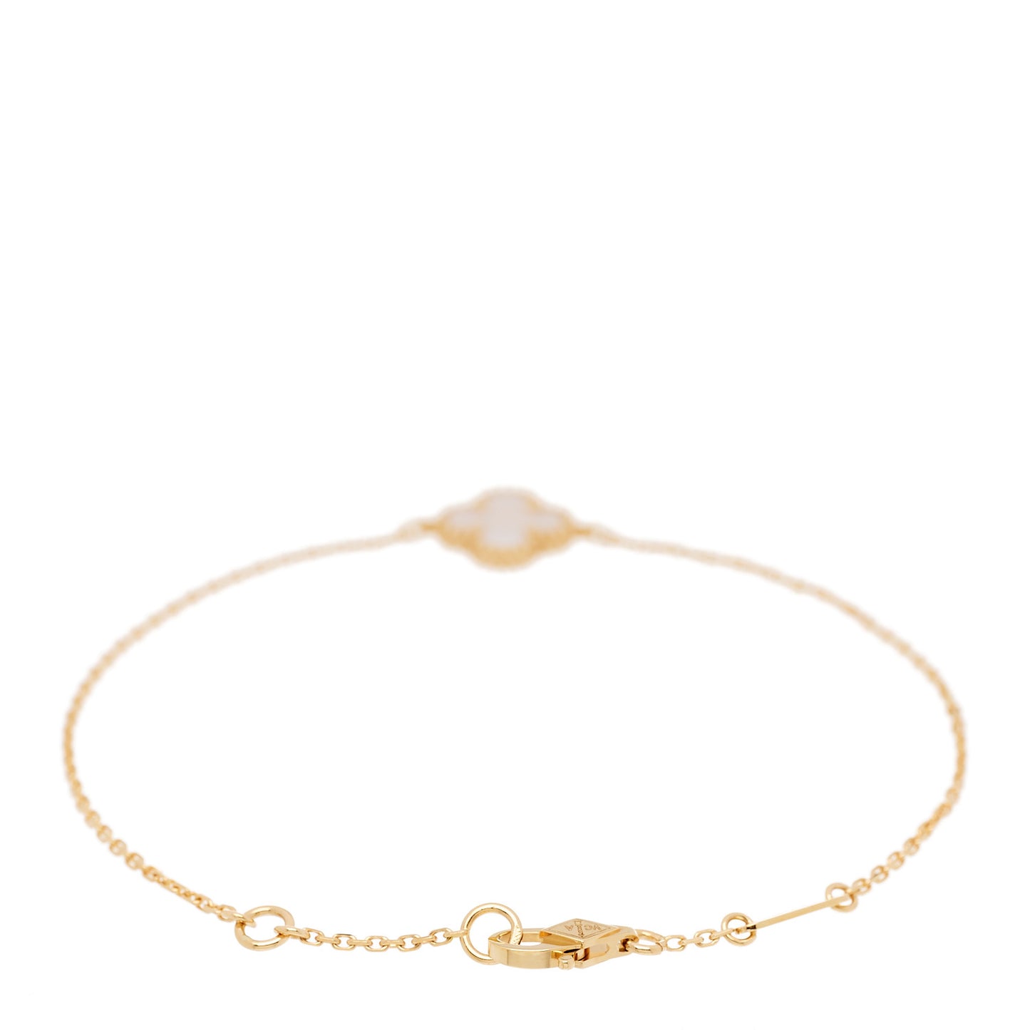 18K Yellow Gold Mother of Pearl Sweet Alhambra Bracelet