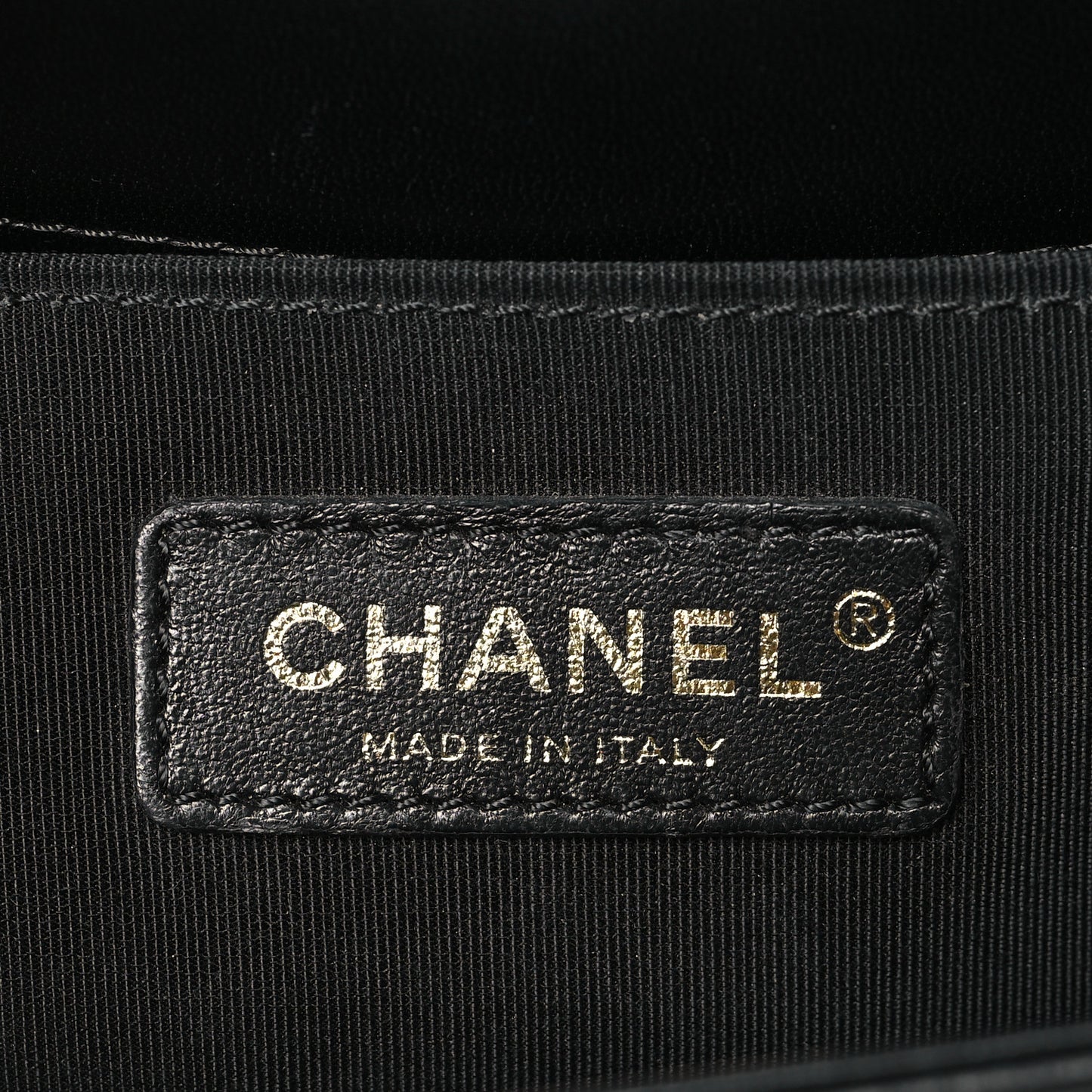Lambskin Quilted Small Boy Flap Black