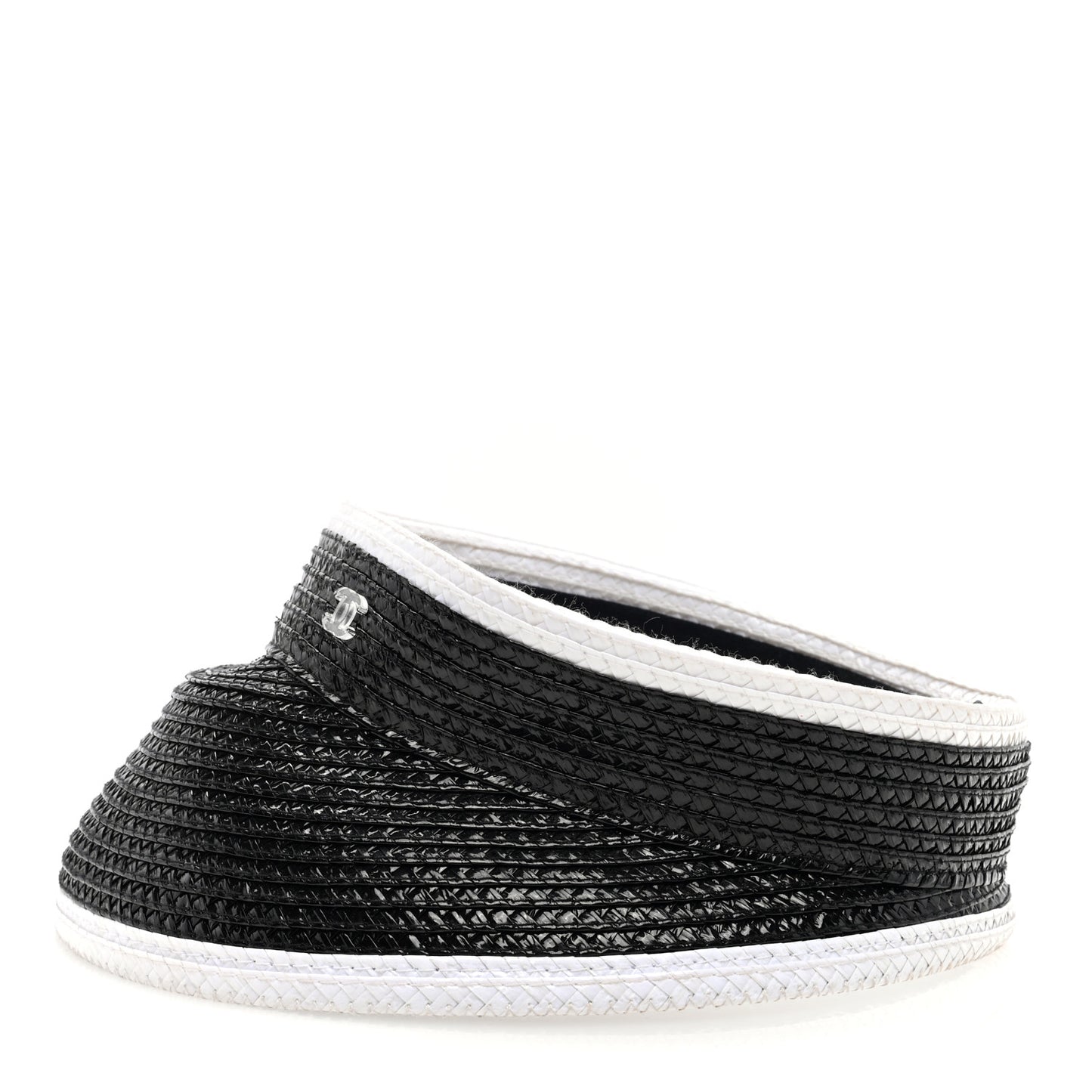 Raffia Visor M Black White