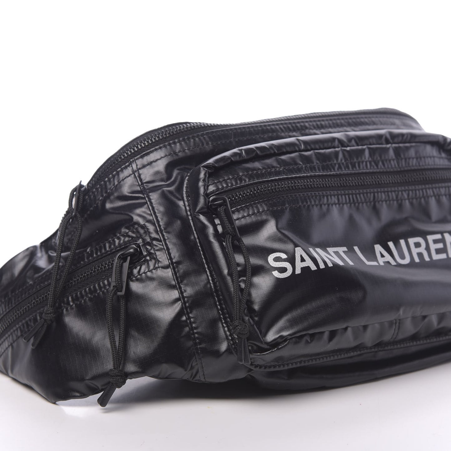 Nylon Logo Ripstop Body Belt Bag Black