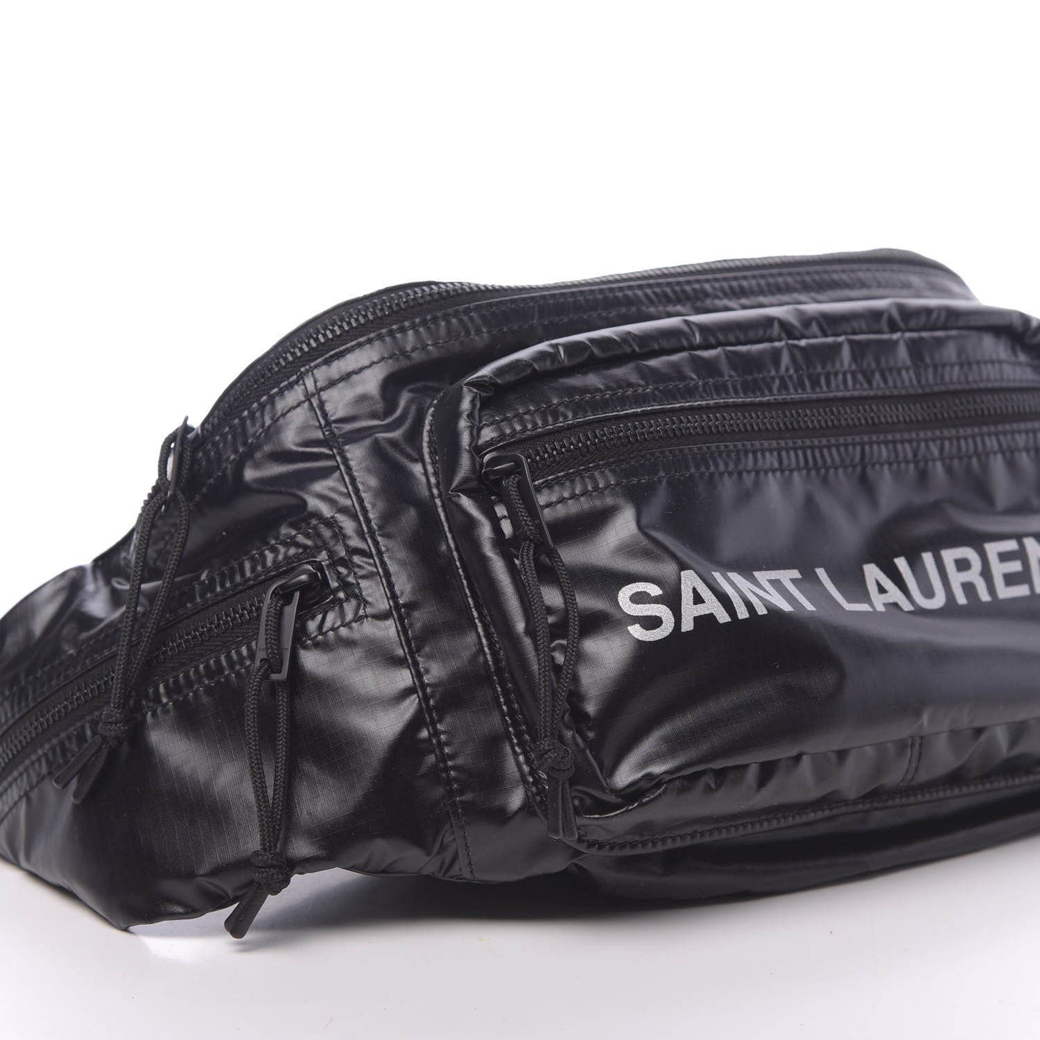 Saint Laurent Nylon Logo Ripstop Body Belt Bag Black 8 of 9