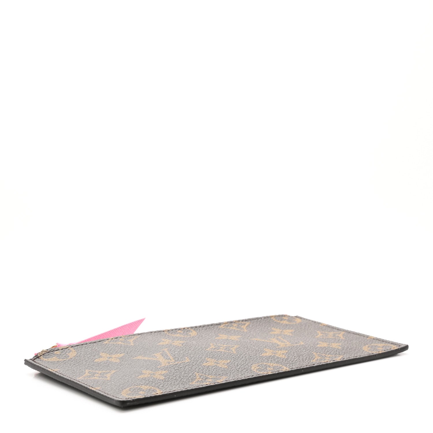 Louis Vuitton Monogram Felicie Chain Wallet Zippered Insert Pink 4 of 6