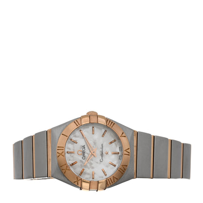 Omega Stainless Steel 18K Red Gold Mother of Pearl 24mm Constellation Quartz Watch 123.20.24.60.05.001 2 of 4