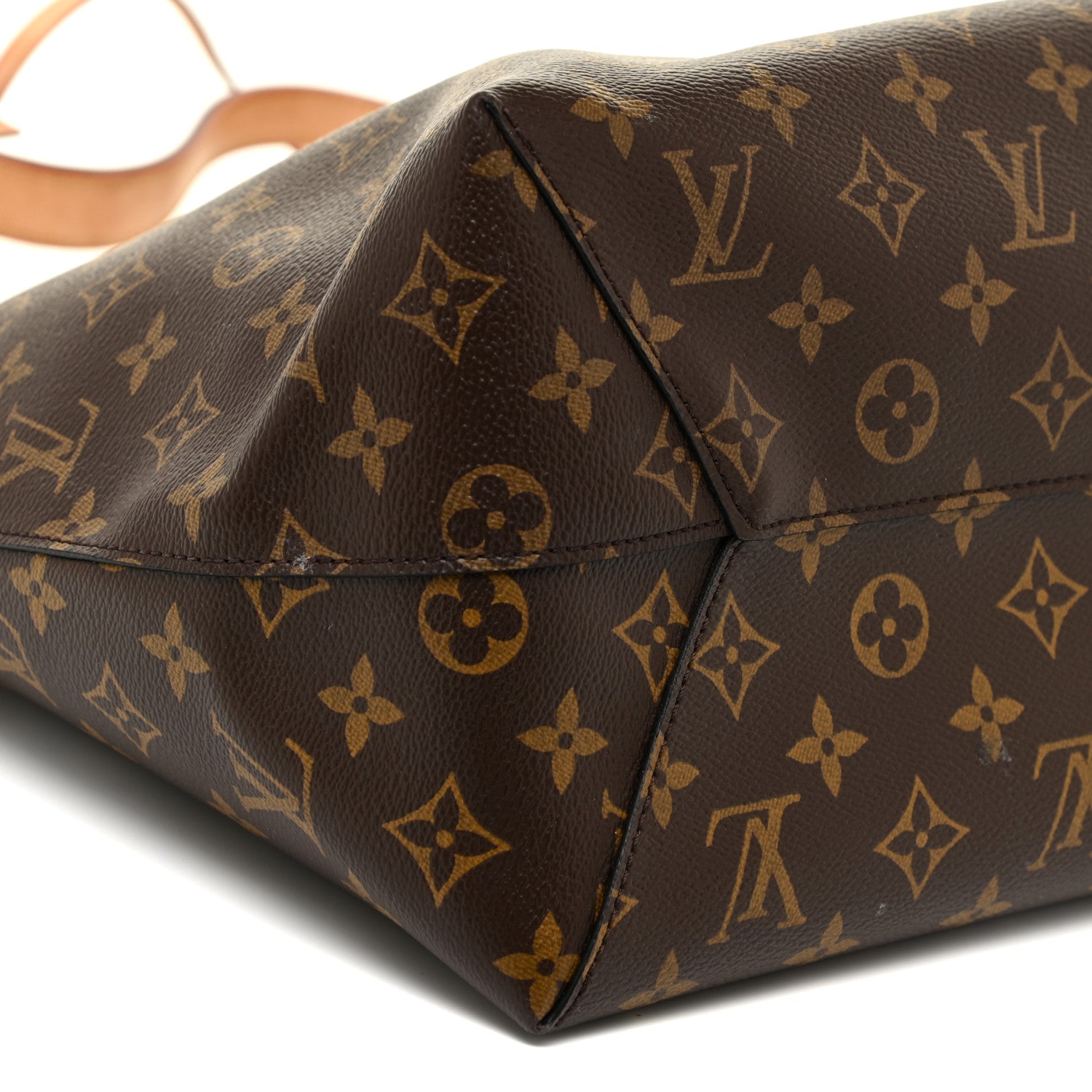 Louis Vuitton Monogram Flower Hobo Beige 8 of 13