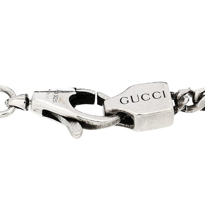 Gucci Sterling Silver Enamel Thin Interlocking G Bracelet Black 3 of 3
