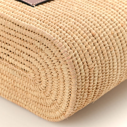 Loewe Raffia Small Square Basket Tote Bag Natural Tan 8 of 8