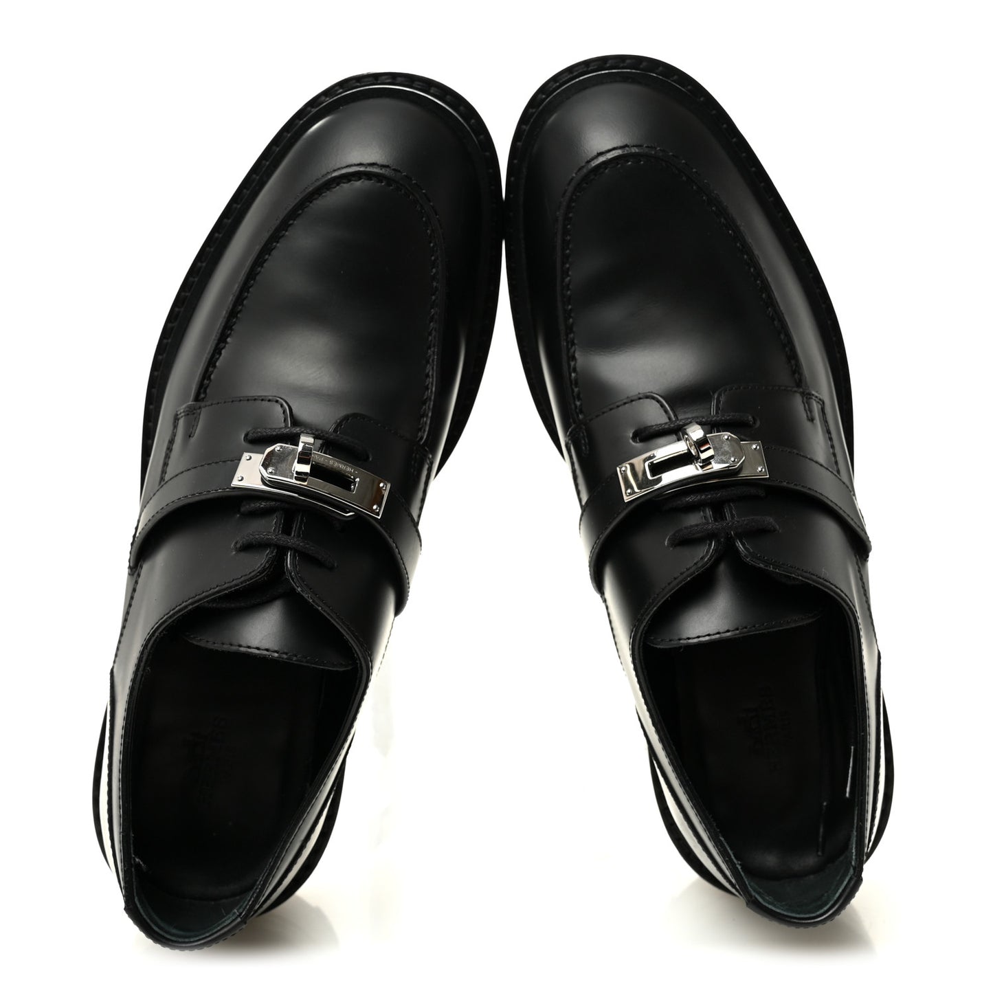 Glossed Calfskin First Oxford 38 Black