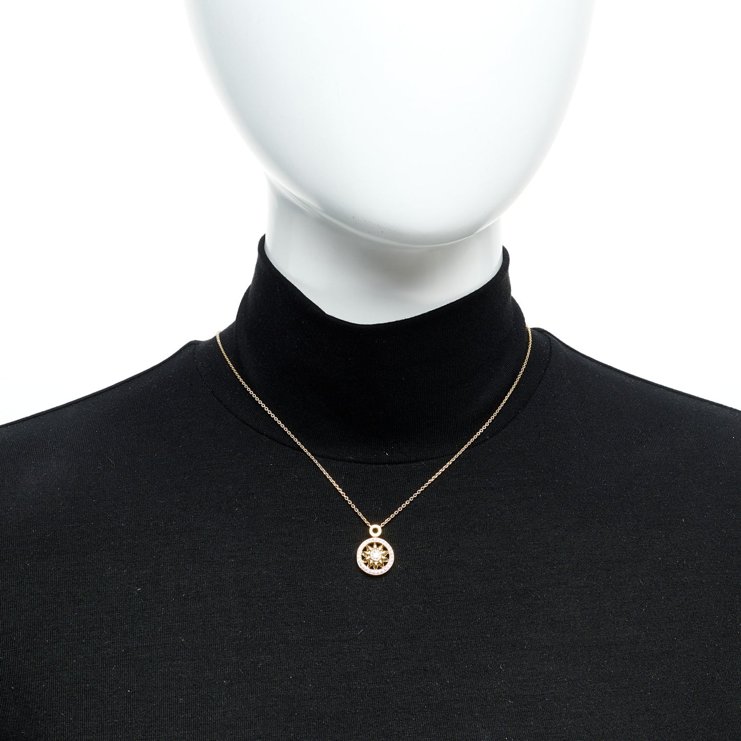 18K Yellow Gold Diamond Winston Gates Pendant Necklace
