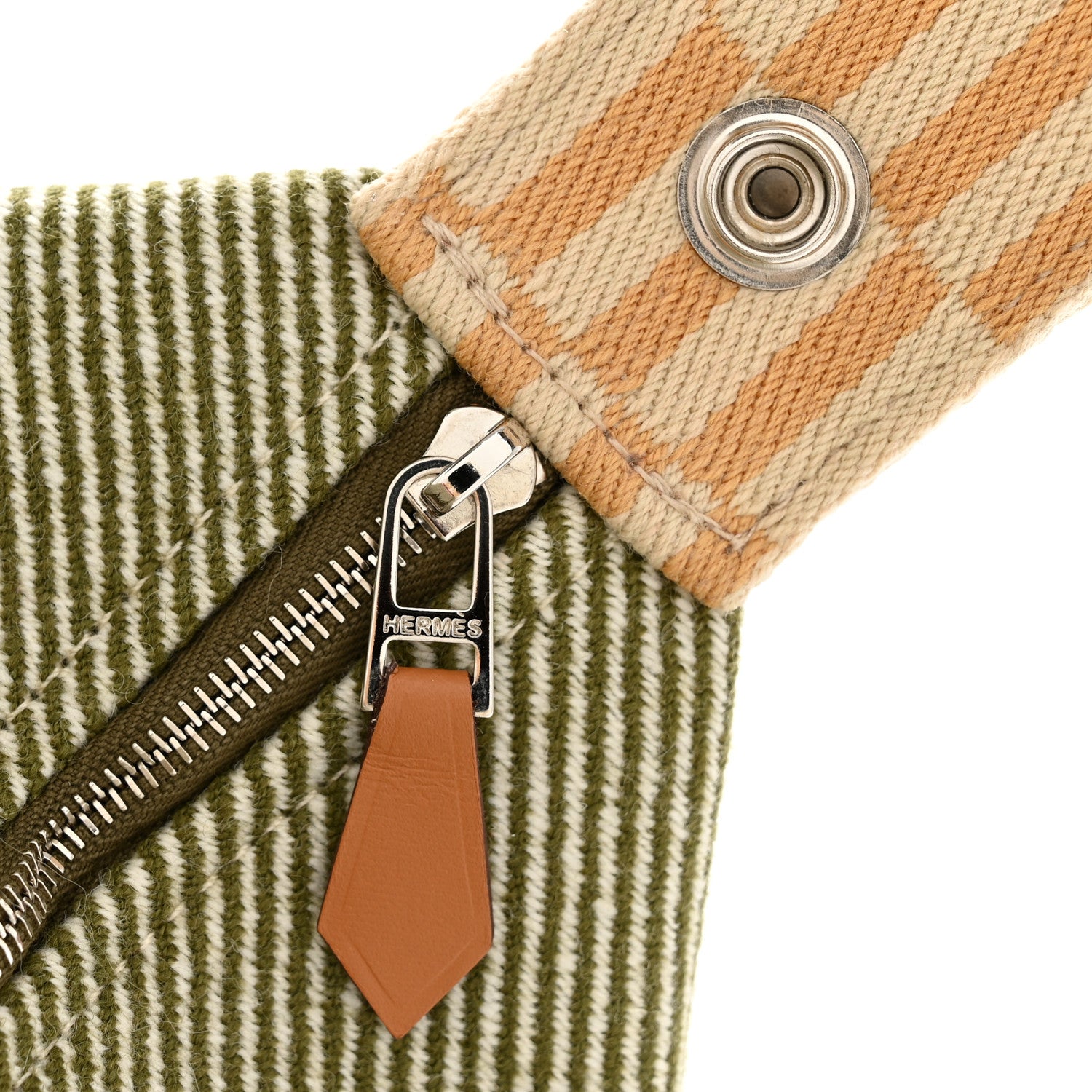 Hermes Wool Small Bride-A-Brac H Natte Pouch Vert Foret 7 of 8