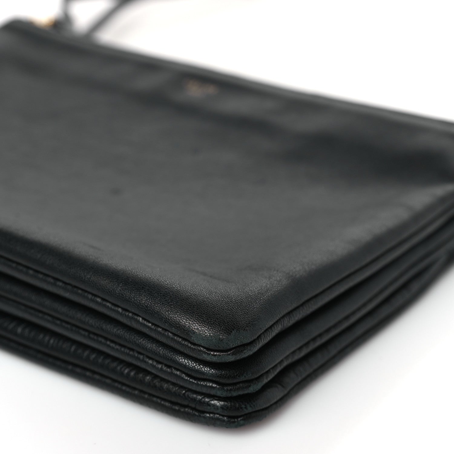 Celine Lambskin Large Trio Crossbody Bag Black 10 of 10