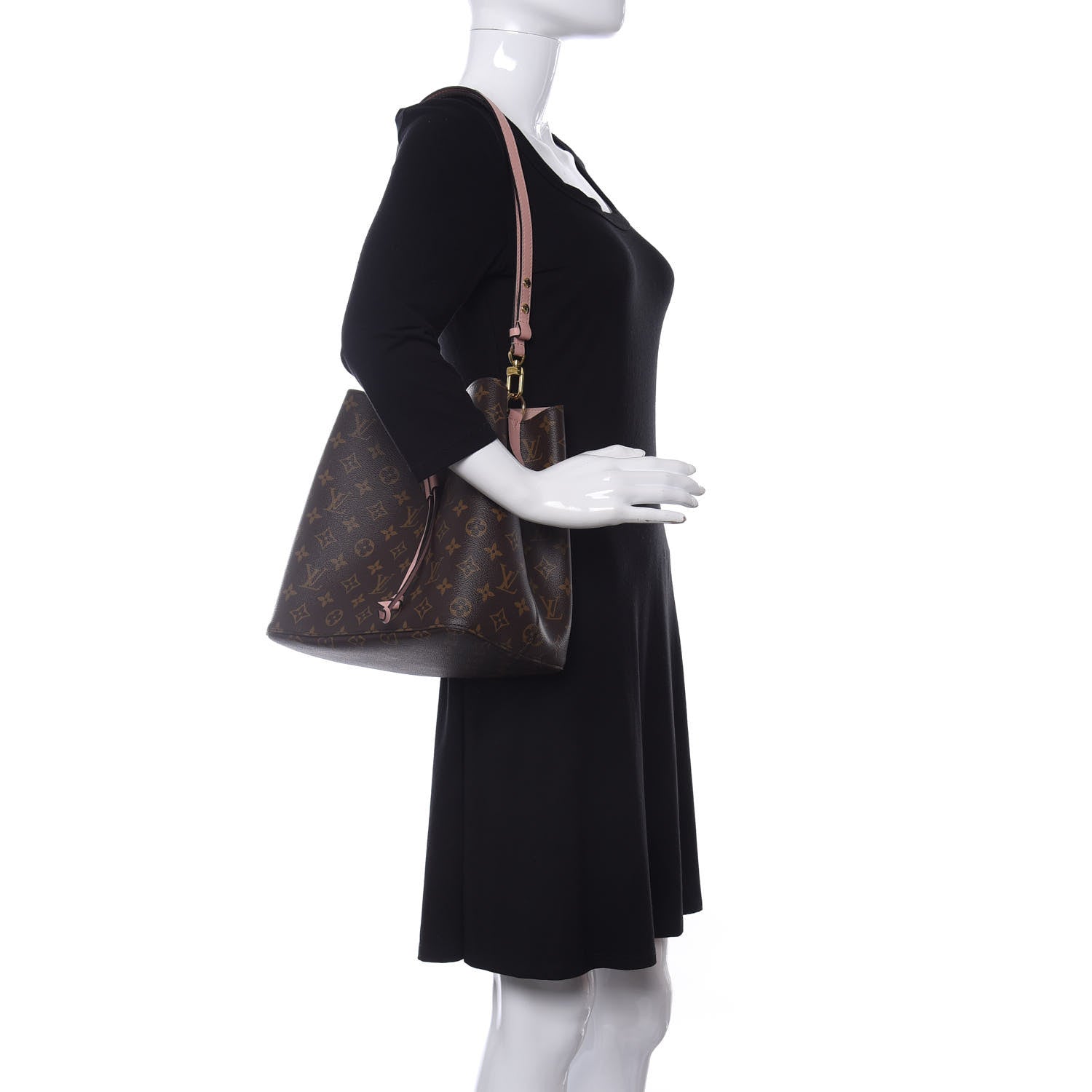 Louis Vuitton Monogram Neonoe MM Rose Poudre 2 of 10