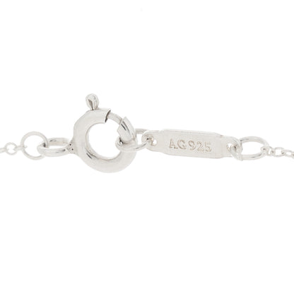 Tiffany Sterling Silver Diamond Somerset Pendant Necklace 4 of 5