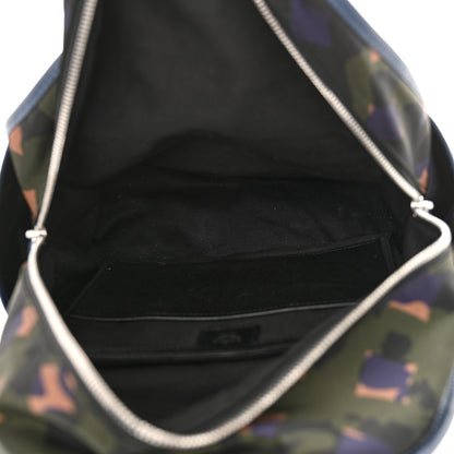 MCM Nylon Floral Camo Dieter Backpack Loden Green 5 of 9