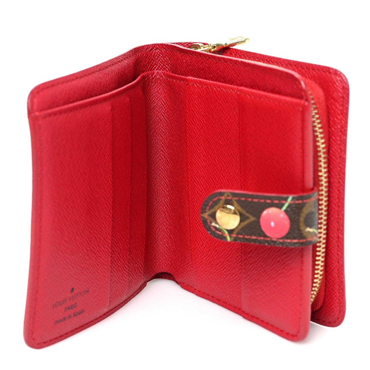 Louis Vuitton Monogram Cerises Compact Zippe Wallet 7 of 9