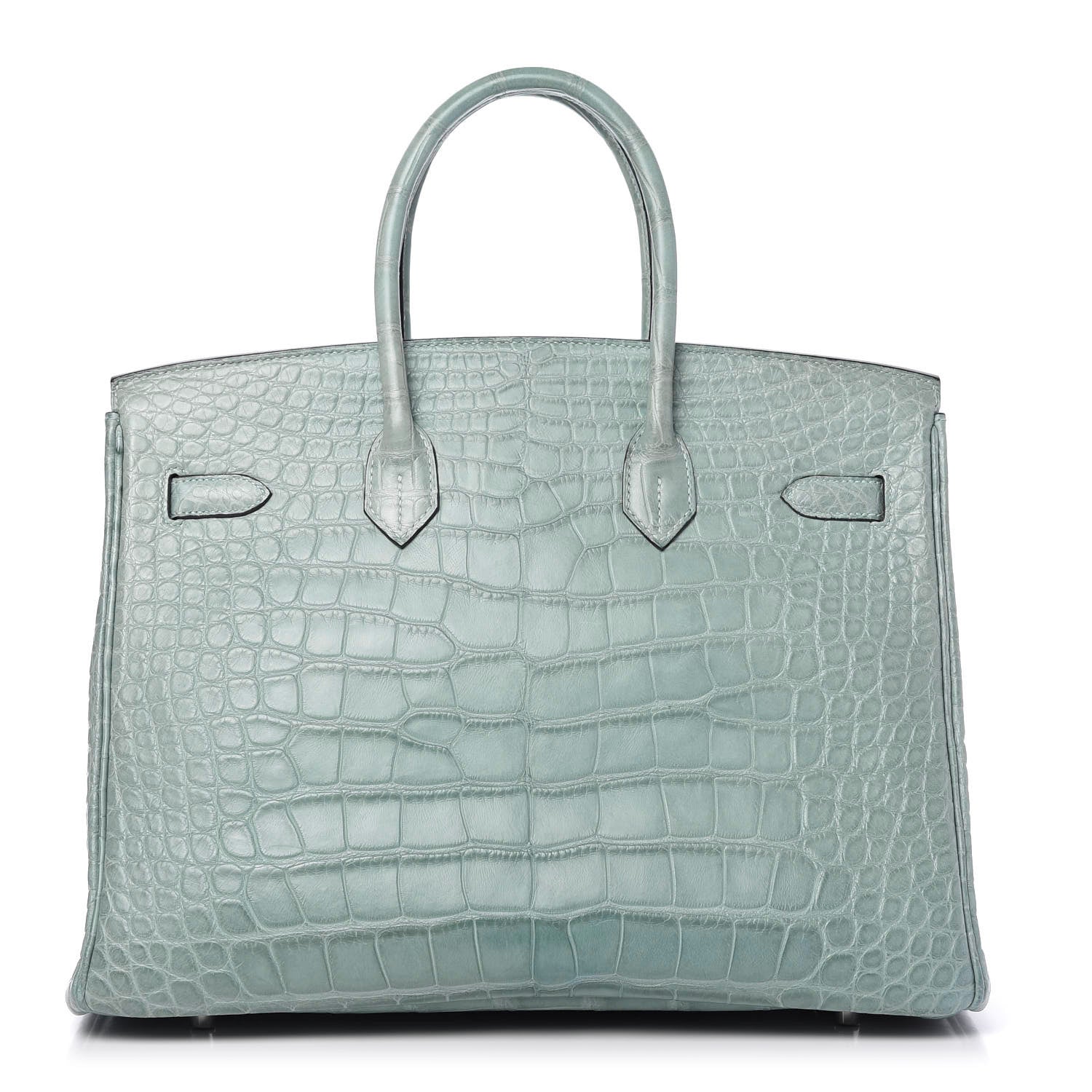 Hermes Matte Alligator Birkin 35 Ciel 3 of 33