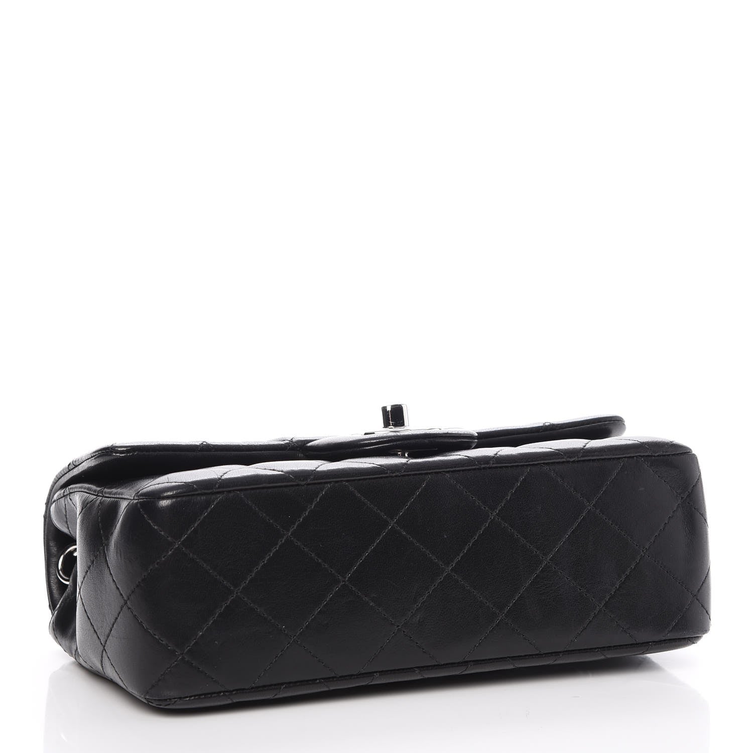 Chanel Lambskin Quilted Mini Rectangular Flap Black 4 of 8