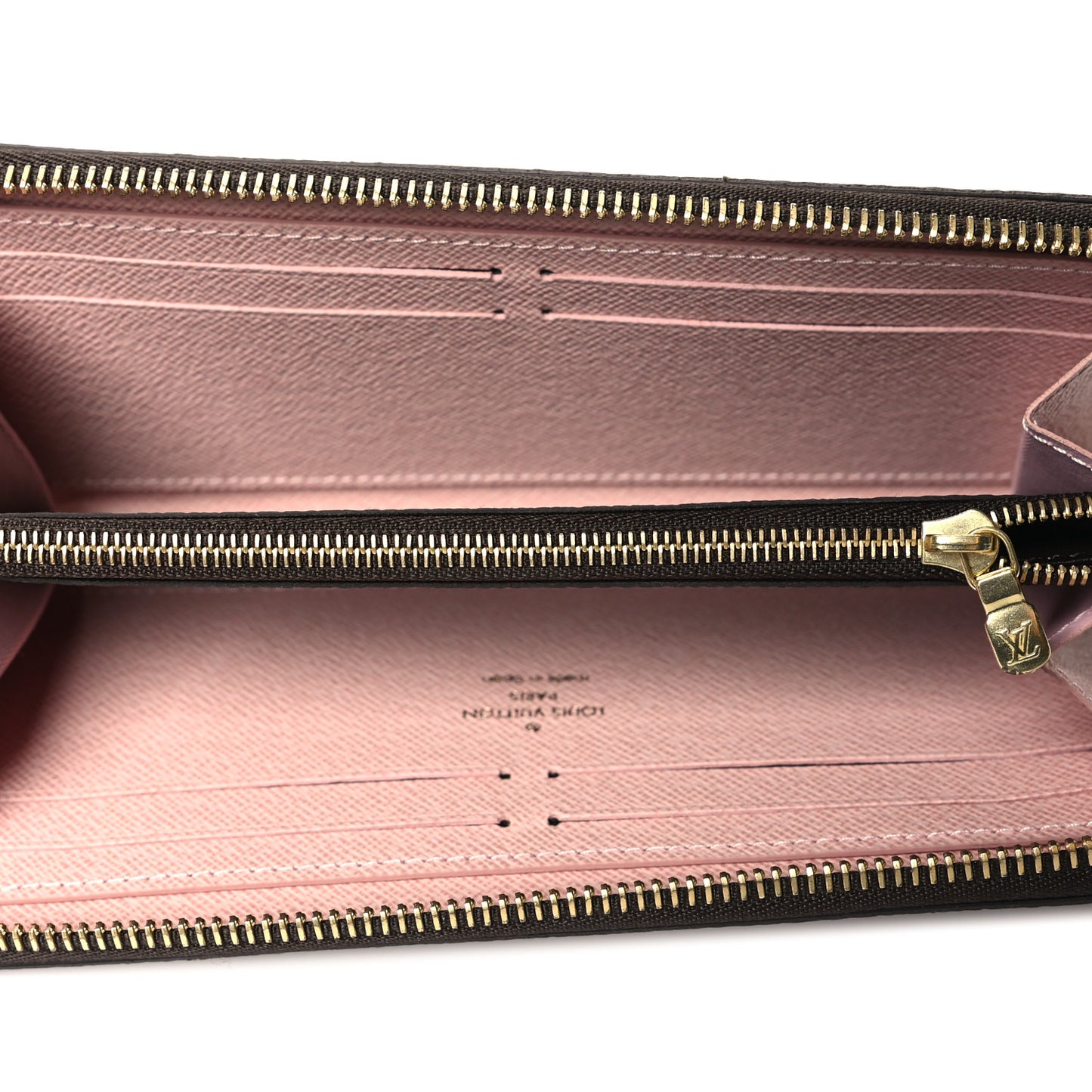 Monogram Clemence Wallet Rose Ballerine