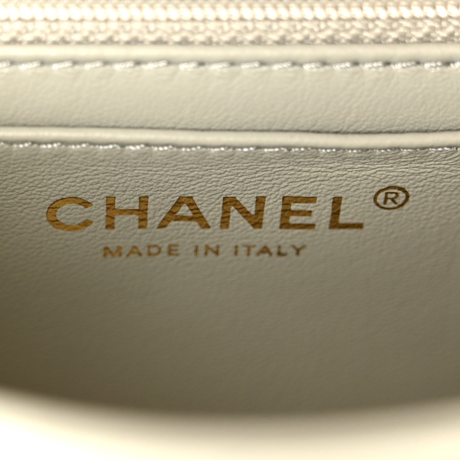 Chanel Lambskin Quilted Mini Pearl Crush Flap Light Grey 7 of 11