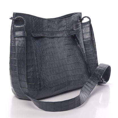Nancy Gonzalez Crocodile Crossbody Bag Dark Blue 3 of 17