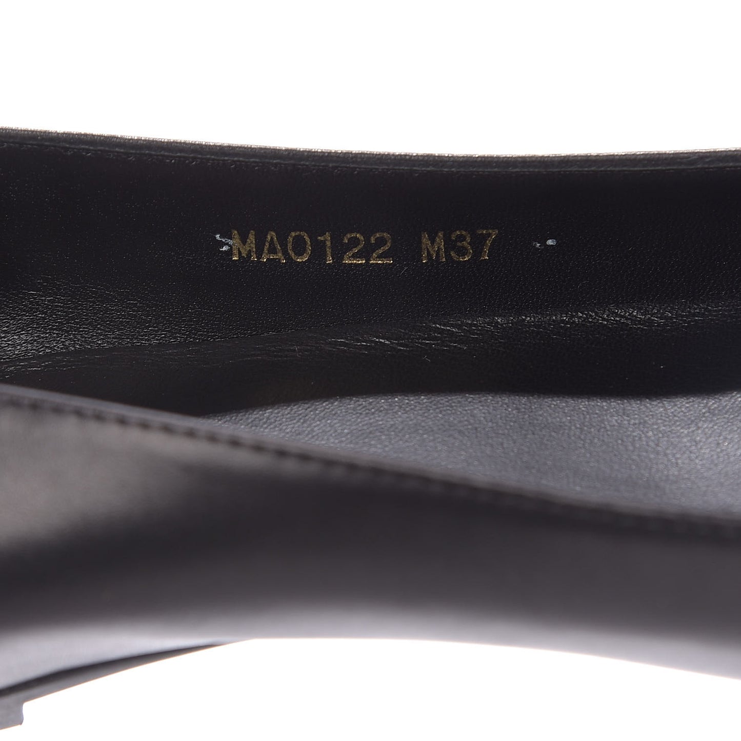 Calfskin Patent Bow Uniformes Ballet Flats 37 Black