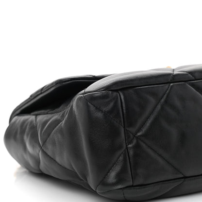 Chanel Lambskin Quilted Large Chanel 19 Flap Black 9 of 10