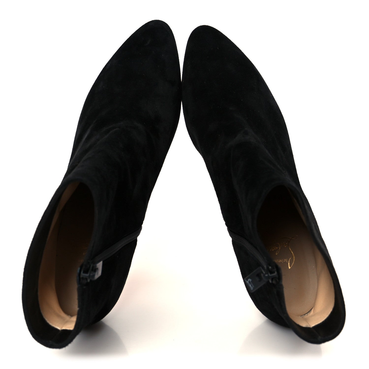 Christian Louboutin Suede Suprabooty 85 Ankle Boots 39.5 Black 2 of 9