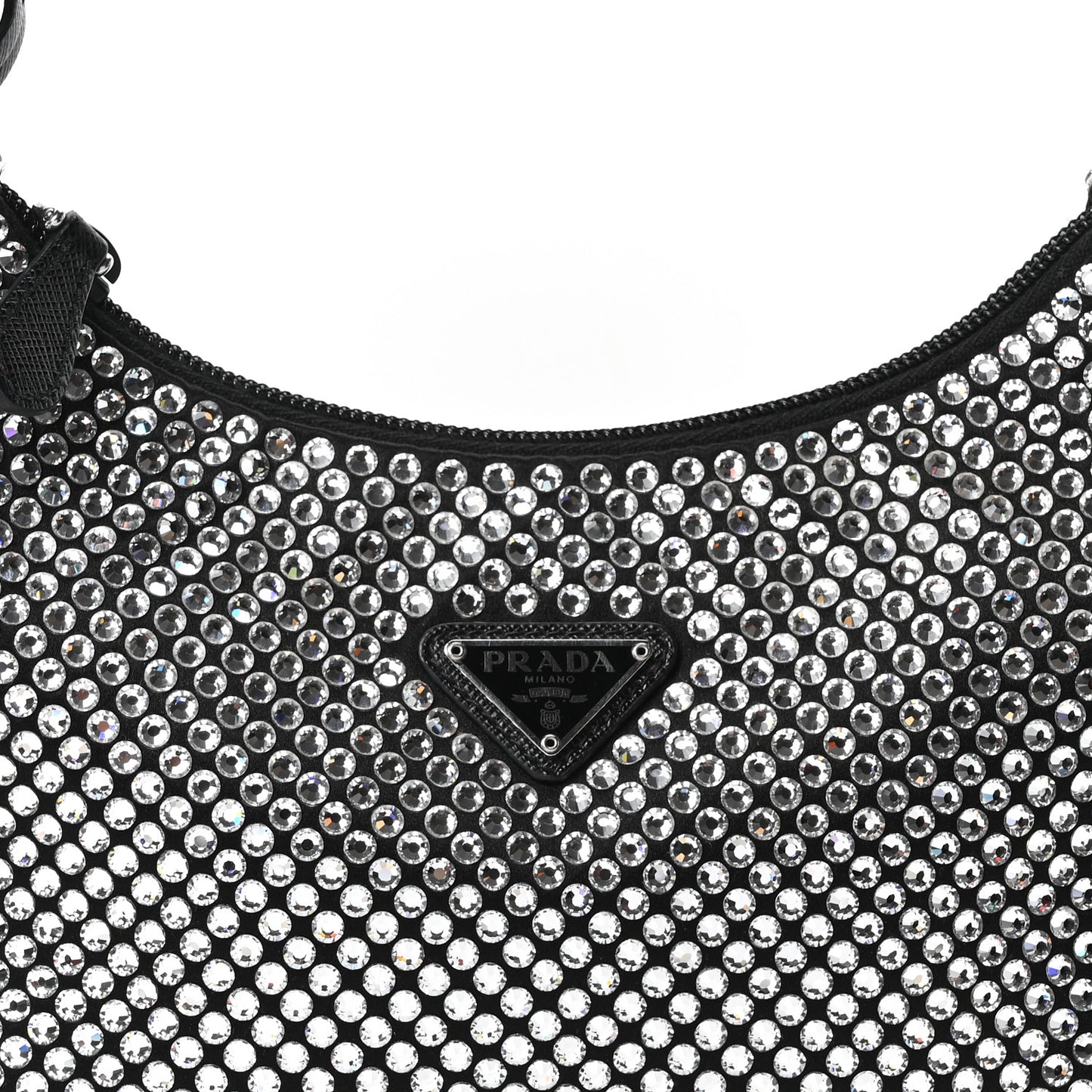 Satin Crystal Mini Re-Edition 2000 Bag Cristal