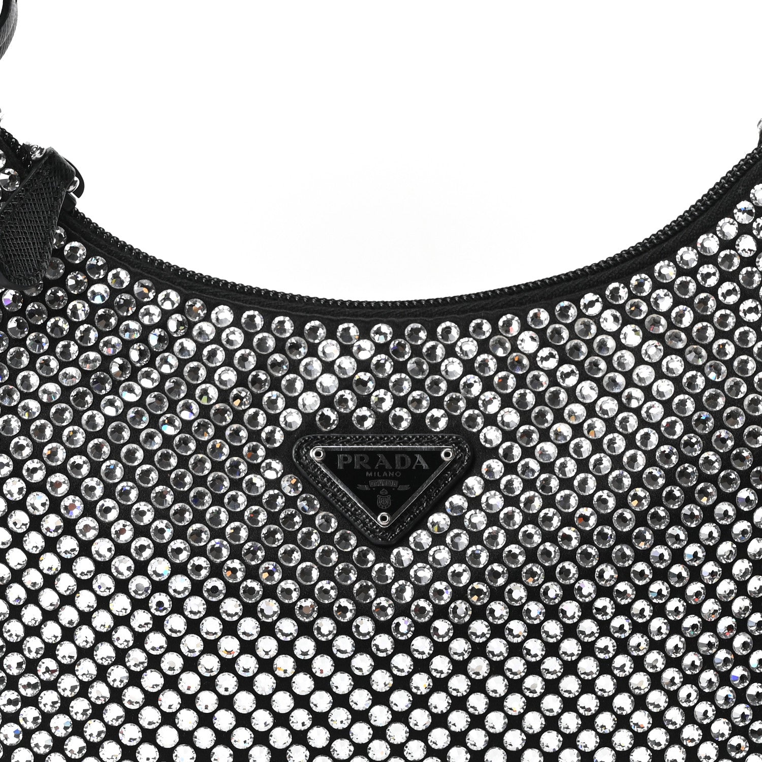 Prada Satin Crystal Mini Re-Edition 2000 Bag Cristal 8 of 10