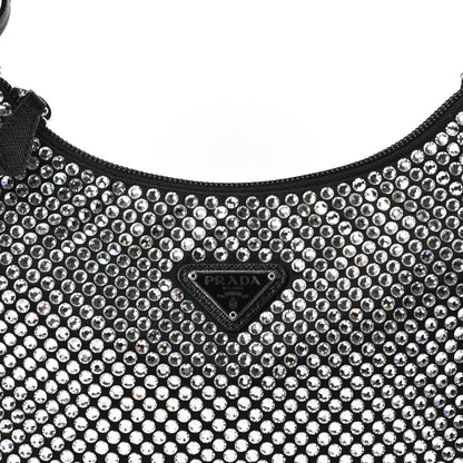 Prada Satin Crystal Mini Re-Edition 2000 Bag Cristal 8 of 10