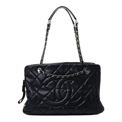 Chanel Caviar Quilted CC Timeless Soft Tote Black 1 of 4