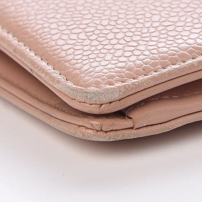 Chanel Caviar Timeless CC Yen Wallet Beige 9 of 18