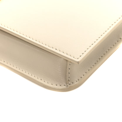 Saint Laurent Smooth Calfskin Monogram Phone Holder Crossbody Crema Soft 9 of 10