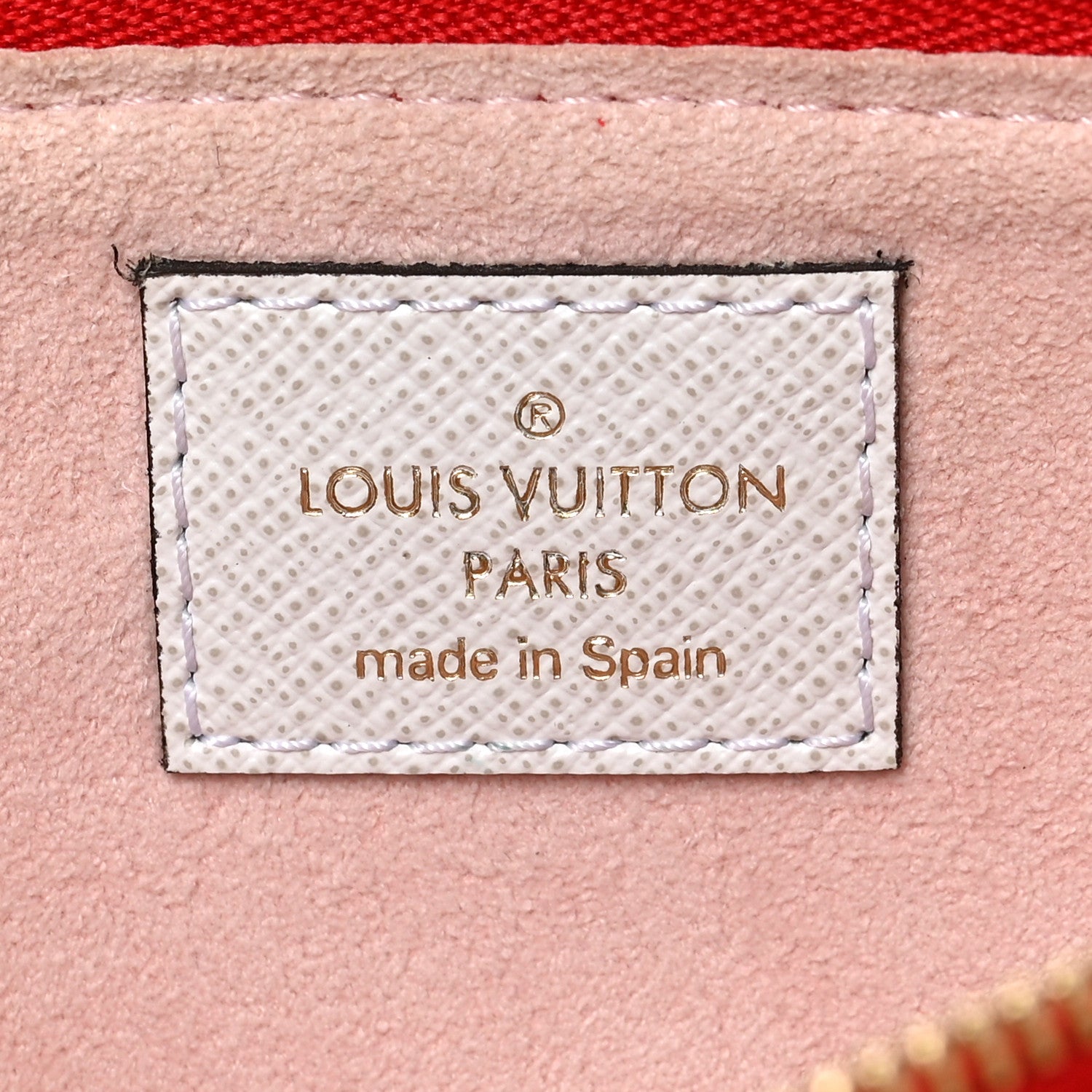 Louis Vuitton Monogram Giant Double Zip Pochette Rouge 6 of 8