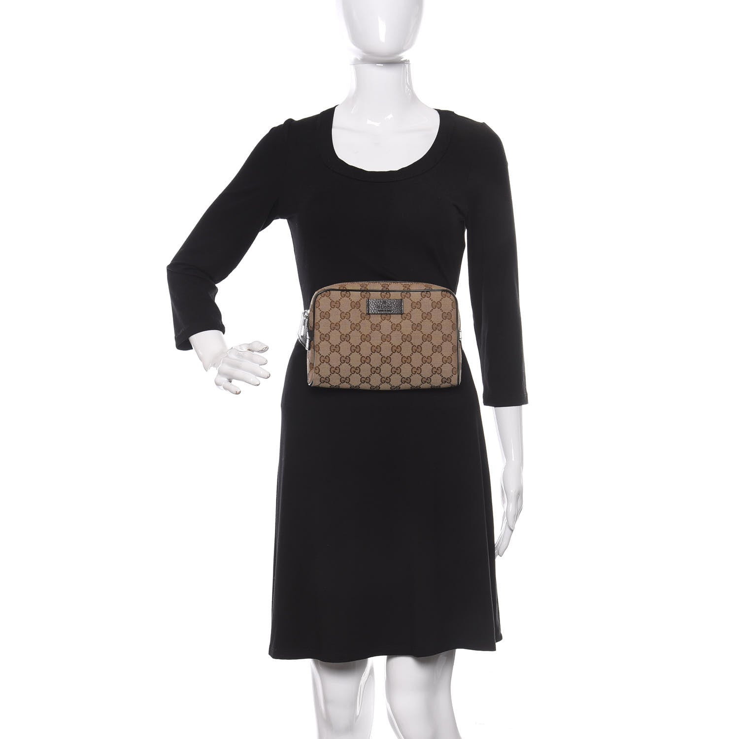 Gucci Monogram Belt Bag Dark Brown 2 of 10