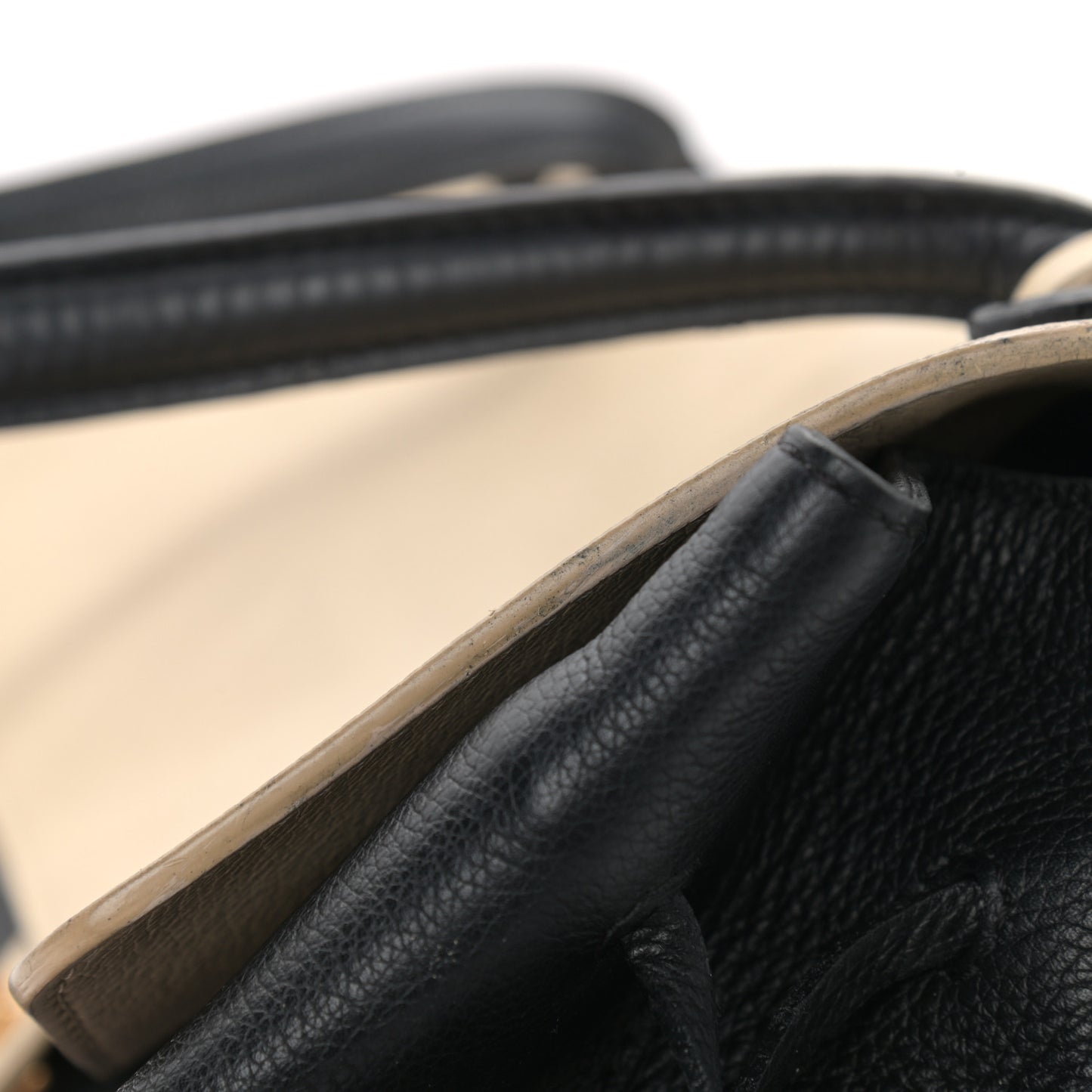 Calfskin Lockme MM Vanille Black