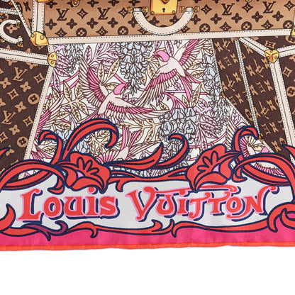 Louis Vuitton Silk Louis A Paris Square Scarf Fuchsia 2 of 3