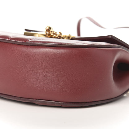 Chloe Calfskin Quilted Mini Drew Bijou Shoulder Bag Plum Purple 8 of 9
