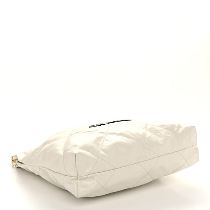 Chanel Calfskin Quilted Small Chanel 22 White 5 of 11