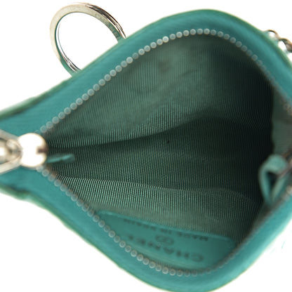 Chanel Patent Quilted Key Holder Case Green 4 of 12