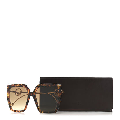 Fendi Acetate Metal F is Fendi FF Butterfly Sunglasses FF 0410/S Havana 7 of 7
