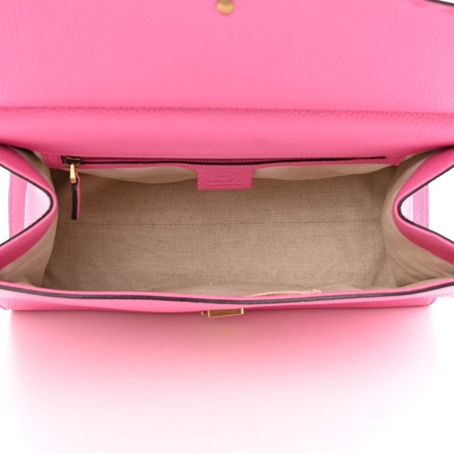 Calfskin Small GG Marmont Top Handle Bag Pink Tropical Flower