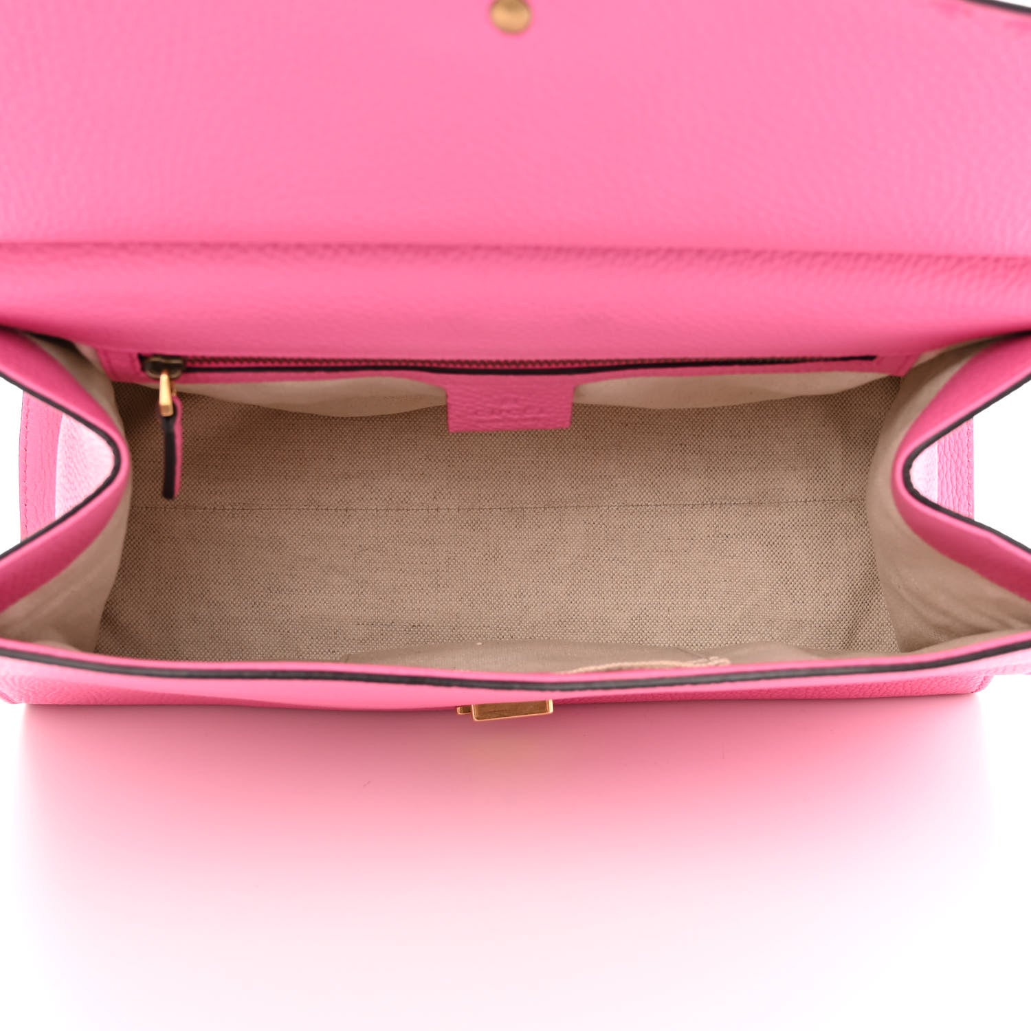 Gucci Calfskin Small GG Marmont Top Handle Bag Pink Tropical Flower 4 of 12