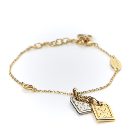 Louis Vuitton Brass Nanogram Bracelet Silver Gold 1 of 5