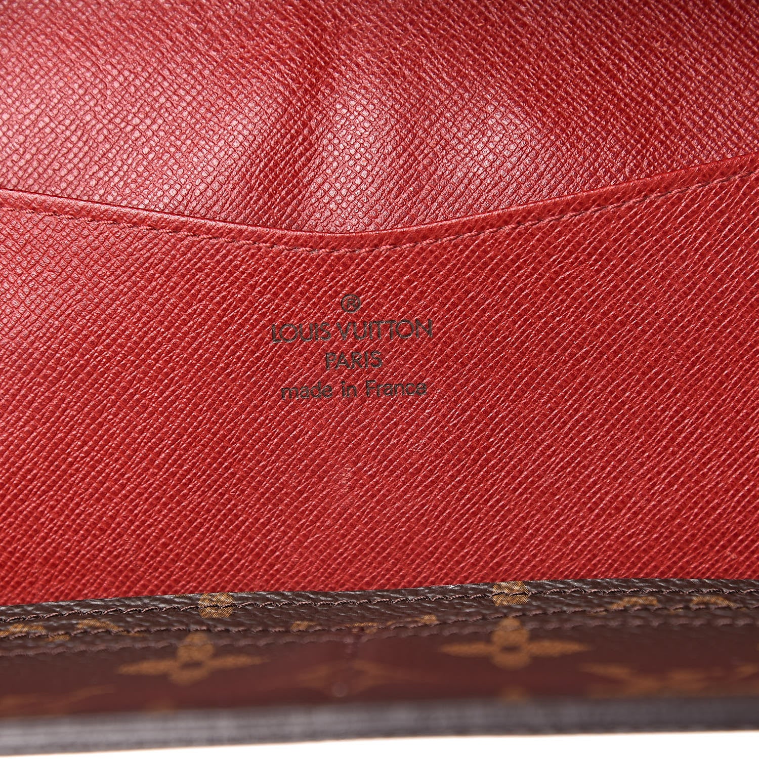 Louis Vuitton Monogram Josephine Wallet Red 8 of 9