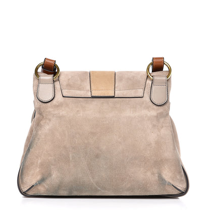 Chloe Suede Calfskin Small Lexa Shoulder Bag Motty Grey 11 of 16