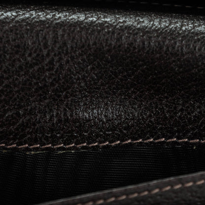 Gucci Monogram Abbey Continental Wallet Dark Brown 7 of 8