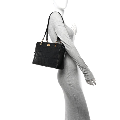 Chanel Caviar Stitched Chocolate Bar Shopping Black 2 of 21