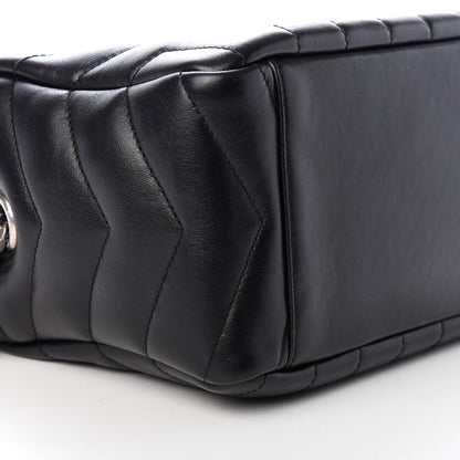 Saint Laurent Calfskin Y Quilted Monogram Small Loulou Bowling Bag Black 6 of 9