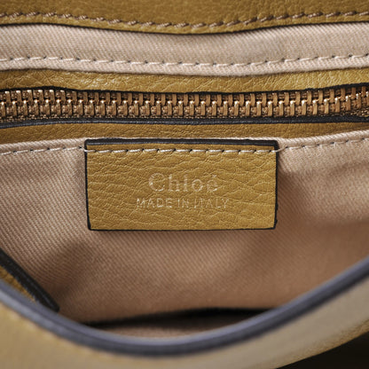 Chloe Suede Calfskin Small Faye Backpack Dark Khaki 7 of 8